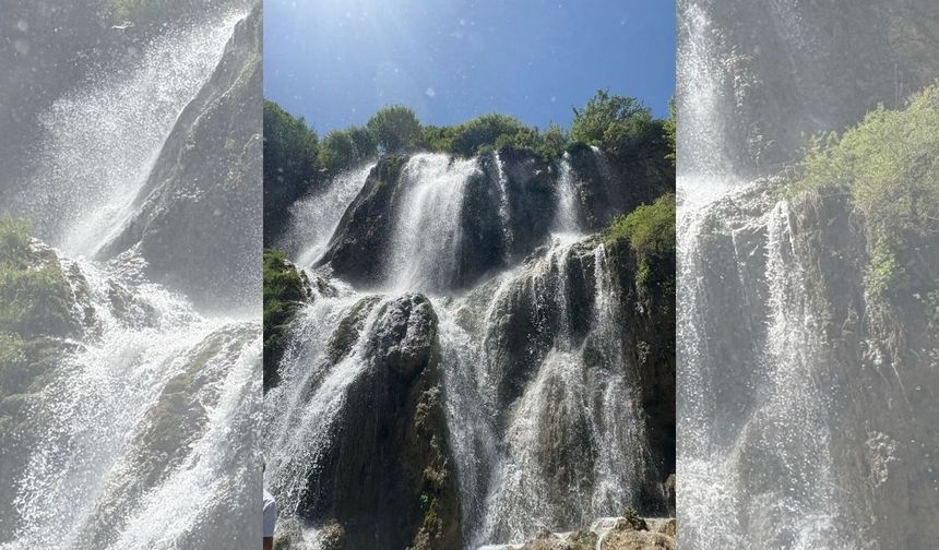 Erzincan’ın doğal harikası: Girlevik Şelalesi