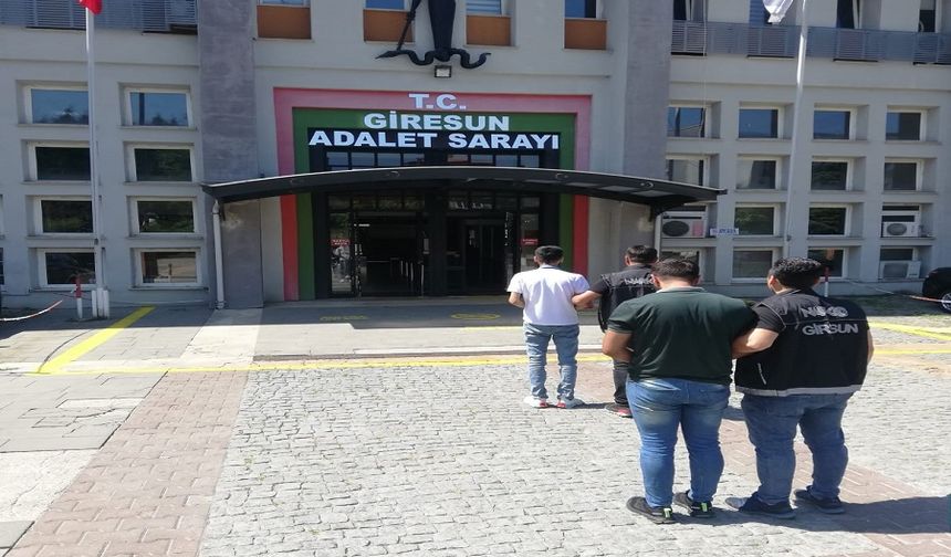 Giresun'da yasaklı madde operasyonu: 2 kişi tutuklandı