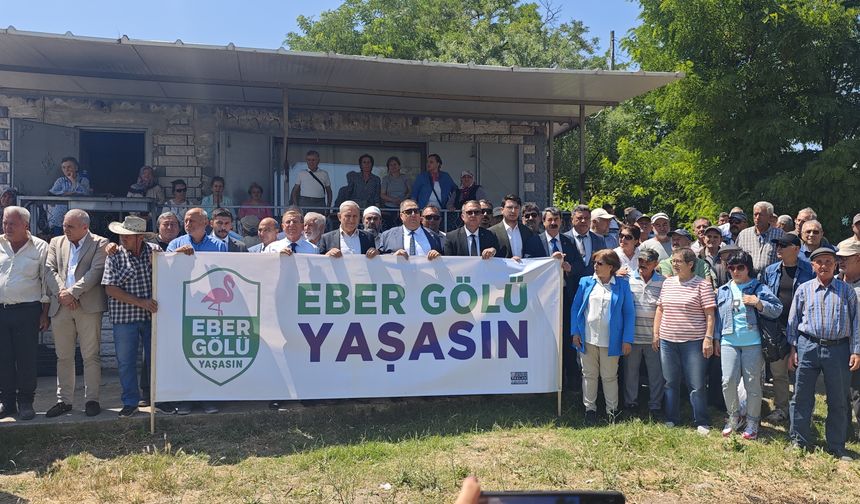Siyasi partiler “Eber Gölü” için tek yürek