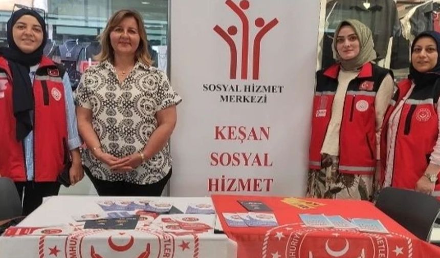Edirne Keşan Sosyal Hizmet Merkezi’nden KİPA AVM’de tanıtım standı