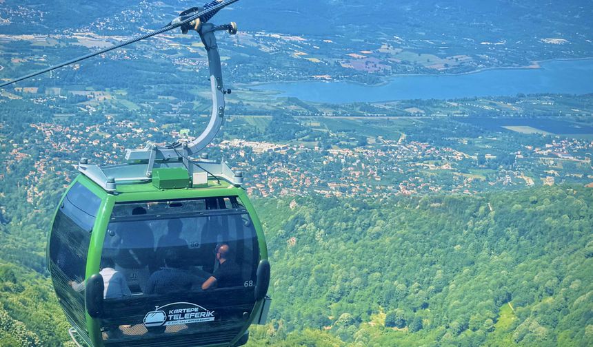 Kartepe Teleferik, bayramda ilgi odağı oldu