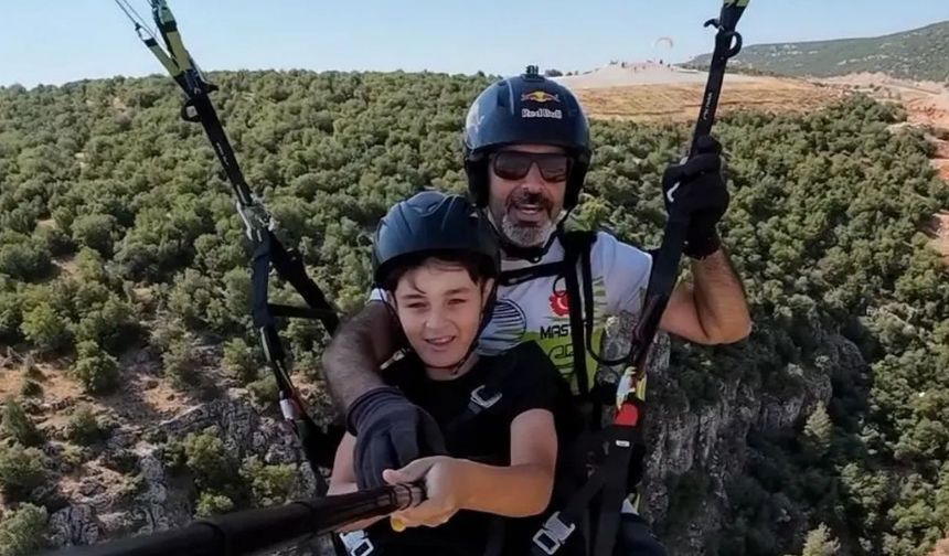 Türk Hava Kurumu, depremzede Mahmut Efe'yi unutmadı
