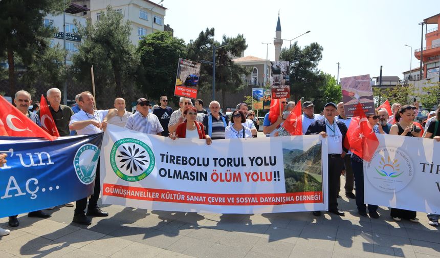 Giresunlular ölüm yolu için yürüdüler