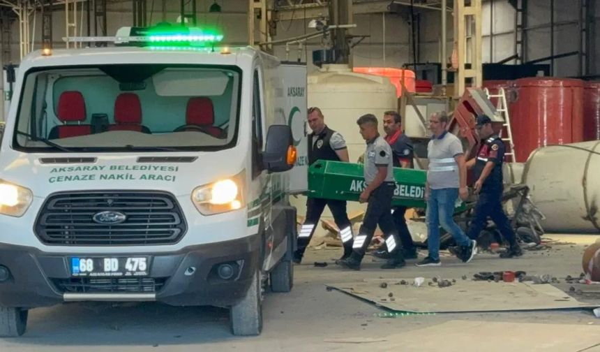 Aksaray OSB’de fabrikada patlama: 1 ölü, 3 yaralı