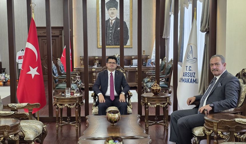 TİMBİR ve BHA'dan Arsuz Kaymakamı Fatih Eroğlu'na ziyaret