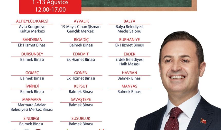 Ahmet Akın’dan 20 ilçede YKS tercih desteği
