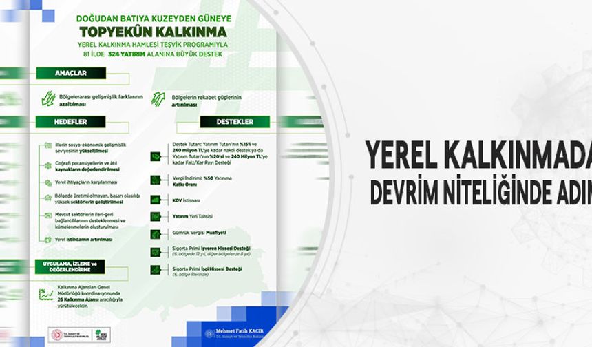 Yerel kalkınmada devrim gibi adım