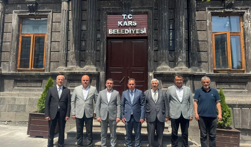 AK Parti Kars Milletvekili Adem Çalkın ve Heyetinden Başkan Senger’e ziyaret