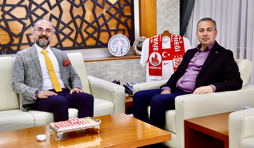 Tokuş’tan Sivas Belediye Başkanı Uzun’a teşekkür ziyareti