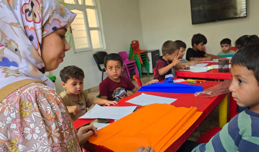 Eyyübiye'de kadınlar kursta çocuklar kreşte