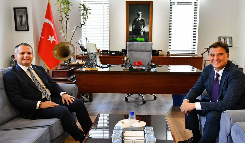 Kaymakam Fatih Akkaya’dan Başkan Karaca’ya iade-i ziyaret