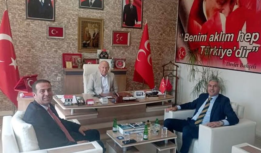 Kaymakam Coşkun’dan MHP İlçe Başkanlığı’na ziyaret