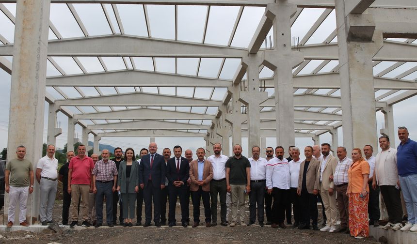 MÜSİAD Trabzon Şube Başkanı İskenderoğlu’ndan Vakfıkebir Organize Sanayi Bölgesine ziyaret