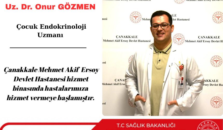 Çanakkale Devlet Hastanesi’nde Çocuk Endokrinoloji Kliniği açıldı