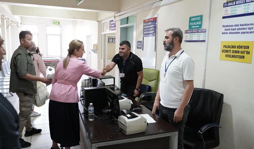 Şehir hastanesine büyükşehir desteği sürüyor