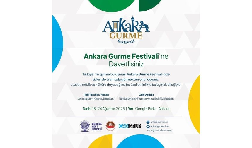 Ankara Gurme Festivali Başkentlilere lezzet dolu bir hafta sunacak