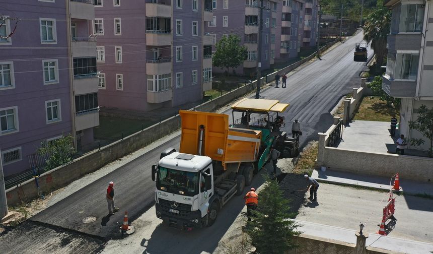 Fatsa'da Kutlukent Caddesi asfaltlandı