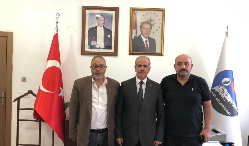 TİMBİR Kars Temsilcisi Daşdelen'den Belediye Başkan Yardımcısı Mehmet Aşasın’a hayırlı olsun ziyareti
