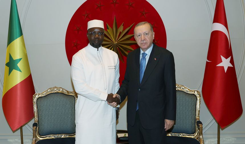 Cumhurbaşkanı Erdoğan, Senegal Başbakanı Ousmane Sonko’yu kabul etti