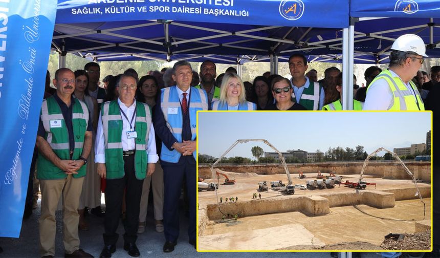 Akdeniz Üniversitesi'nin yeni hastane binasının temeli atıldı