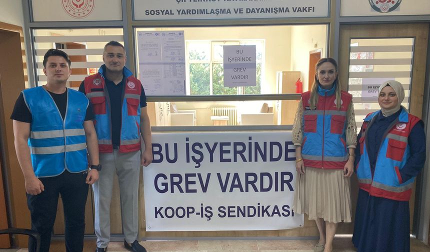 Koop-İş Sendikası grev kararı aldı: SYDV çalışanları iş bıraktı
