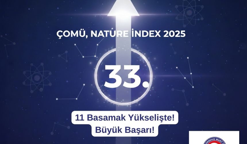 ÇOMÜ, Nature Index 2025 Research Leaders listesinde 33. sırada