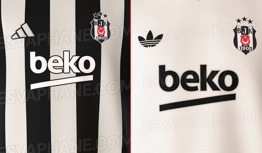 Beşiktaş’ın 2026-27 formaları sızdı: Retro detaylar dikkat çekiyor