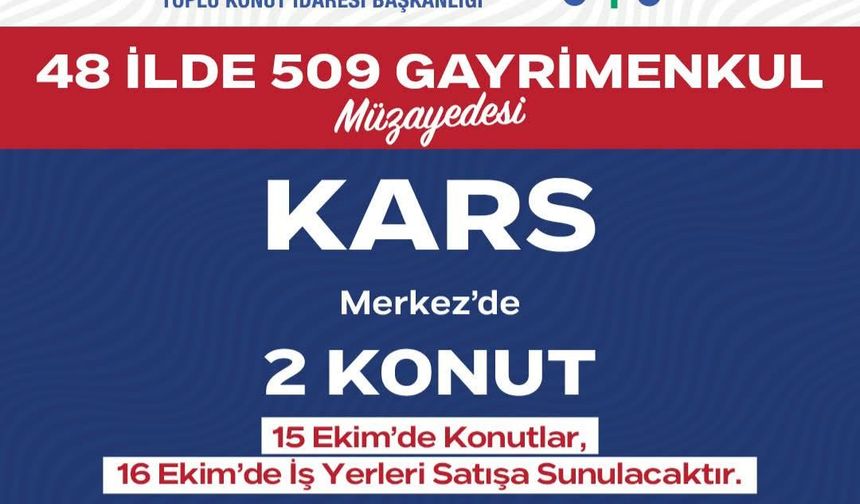 TOKİ'DEN 48 İLDE 509 GAYRİMENKUL SATIŞI