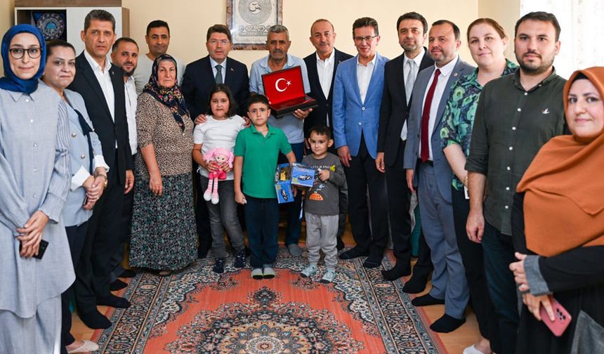 Adalet Bakanı Tunç’tan Şehit ailelerine ziyaret