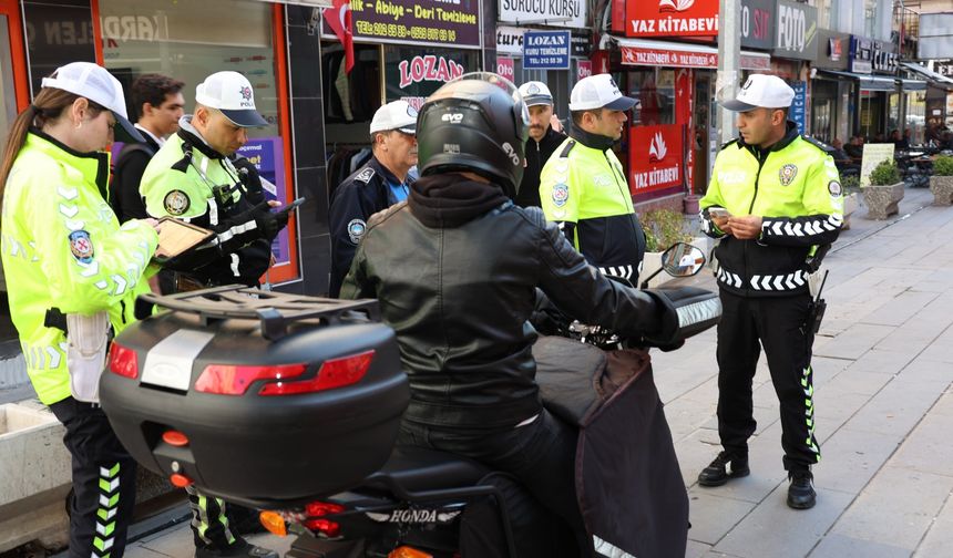 Kırıkkale’de motosikletlere ceza yağdı