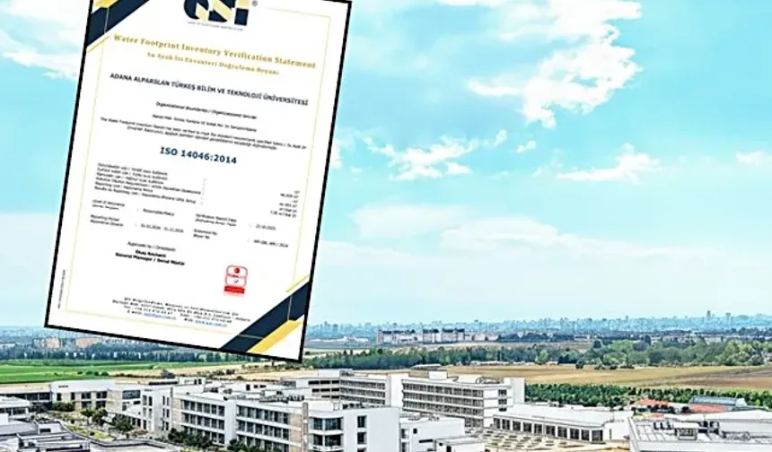 ATÜ su ayak izi belgesi aldı
