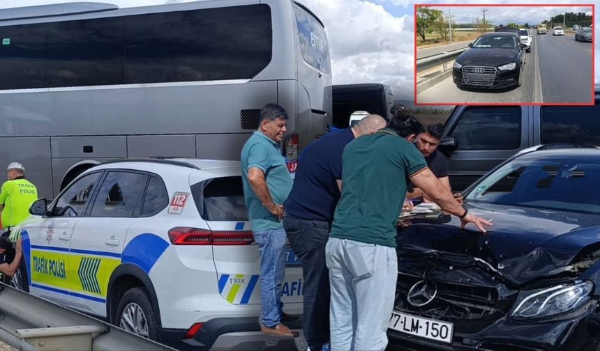 Antalya'da kazayı seyrederken kaza yaptılar