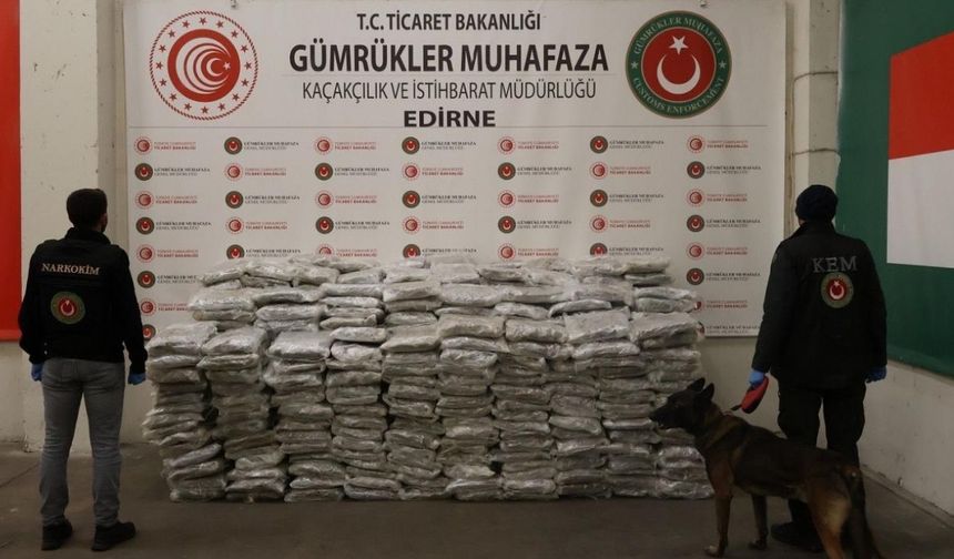 Kapıkule ve İpsala’da 524 kilo uyuşturucu yakalandı!