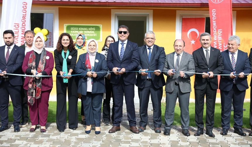 Düzce "Konaklı Kadınları Tarımsal Kalkınma Kooperatifi” açıldı