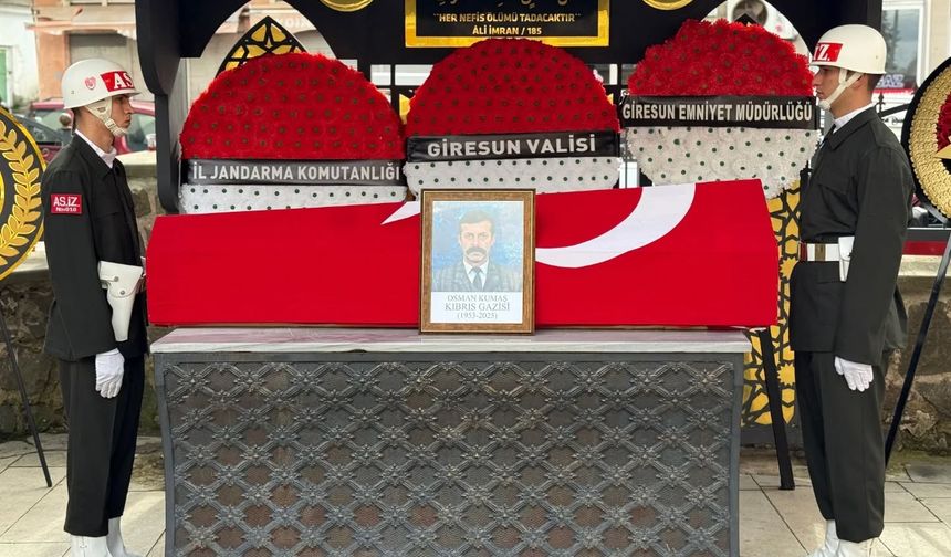 Kıbrıs Gazisi Osman Kumaş son yolculuğuna uğurlandı