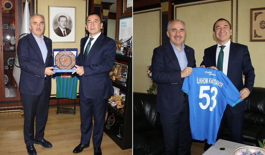 Özbekistan Büyükelçisi’nden Rize Belediyesi’ne ziyaret