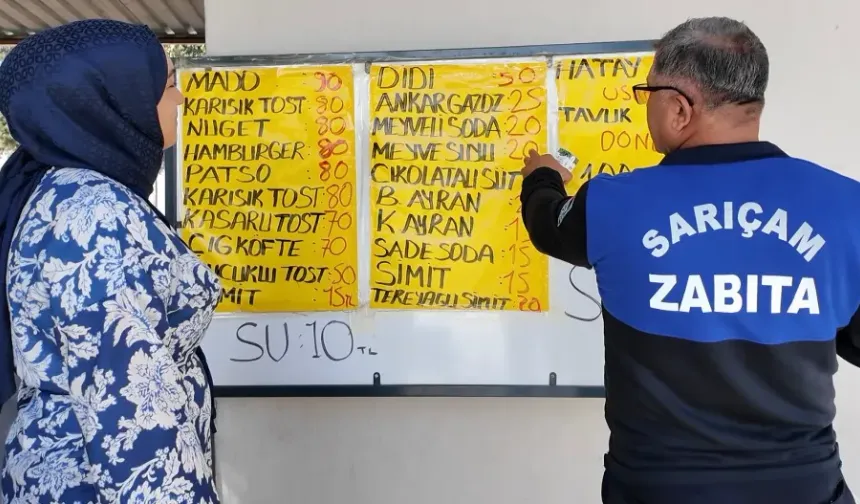 Sarıçam’da okul kantinlerine sıkı denetim!