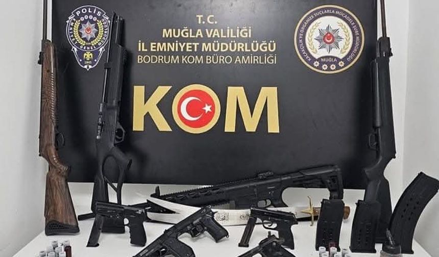 Muğla’da ruhsatsız silah operasyonu: 4 tutuklama