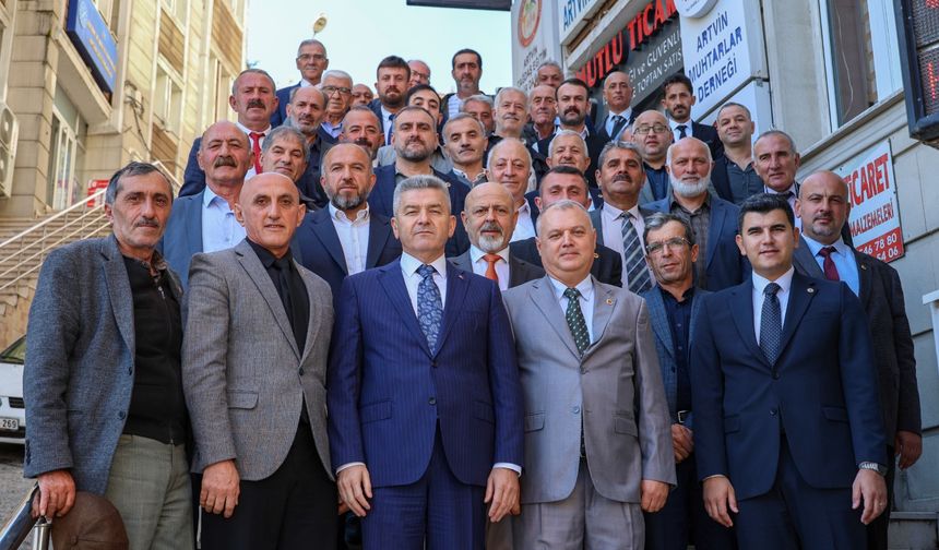 Artvin Valisi Ergün: Muhtarlarımız devletimizin vatandaşımıza ulaşan kılcal damarlarıdır