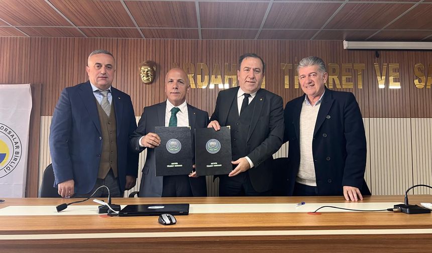 Artvin Ticaret Borsası ile Ardahan Ticaret ve Sanayi Odası Kardeş oda oldu