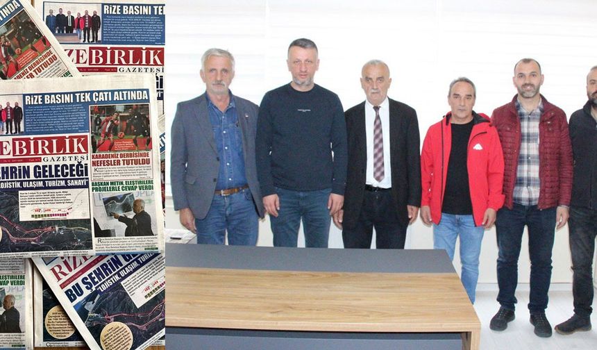 Rize'de yazılı basın tek çatıda birleşti