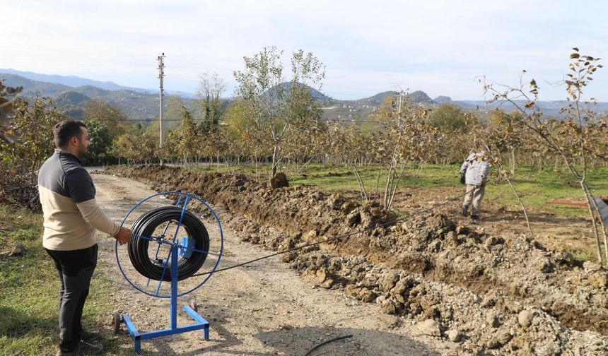 Finver’de damlama sulama dönemi