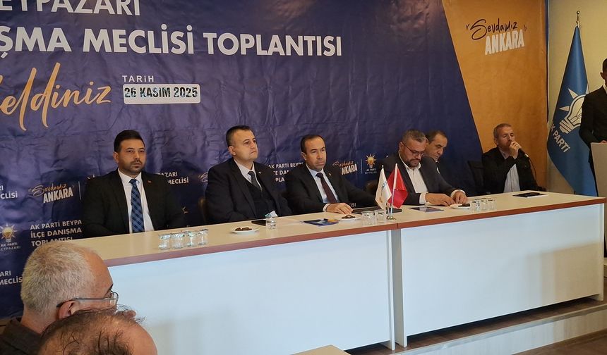 AK Parti Beypazarı İlçe Danışma Meclisi toplantısı MYK üyesi katılımıyla gerçekleşti