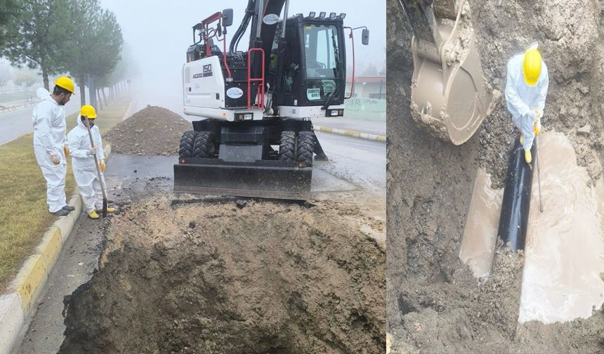 BASKİ, Ataullah Hamidi caddesi’ndeki su arızasını anında giderdi