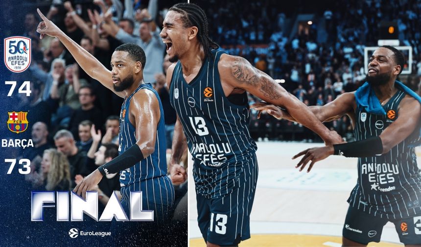 Anadolu Efes, Barcelona’yı nefes kesen maçta 74-73 mağlup etti