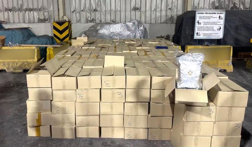 Derince Limanı’nda 1,5 tonun üzerinde uyuşturucu ele geçirildi