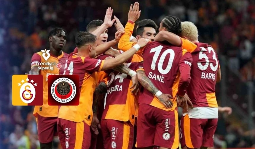 Galatasaray, Başkent temsilcisi Gençlerbirliği'ni ağırlıyor