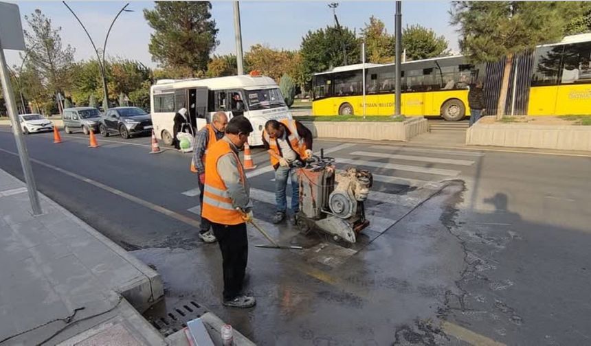 Batman’da 25 noktaya LED’li yaya geçidi