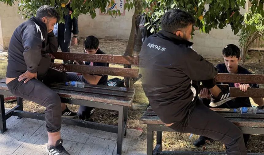 Uyurken bacağını banka sıkıştırdı, itfaiye kurtardı