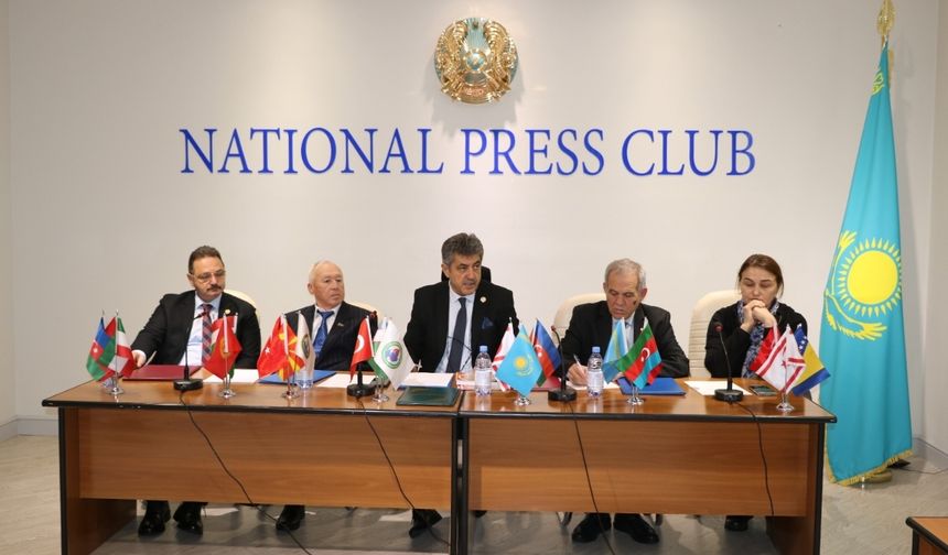 Kazakistan’da Türk dünyası gazetecilerinden tarihi buluşma